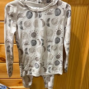 Copper pearl Moon Print pajama set